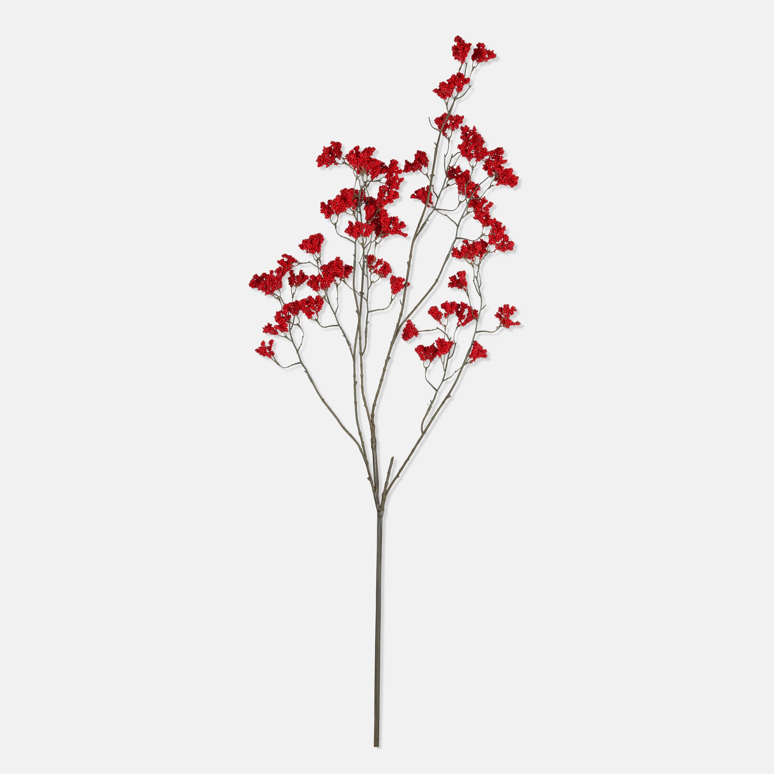 Abigail Ahern Artificial Wild Winter Berry in Ruby on a white background at Addison West