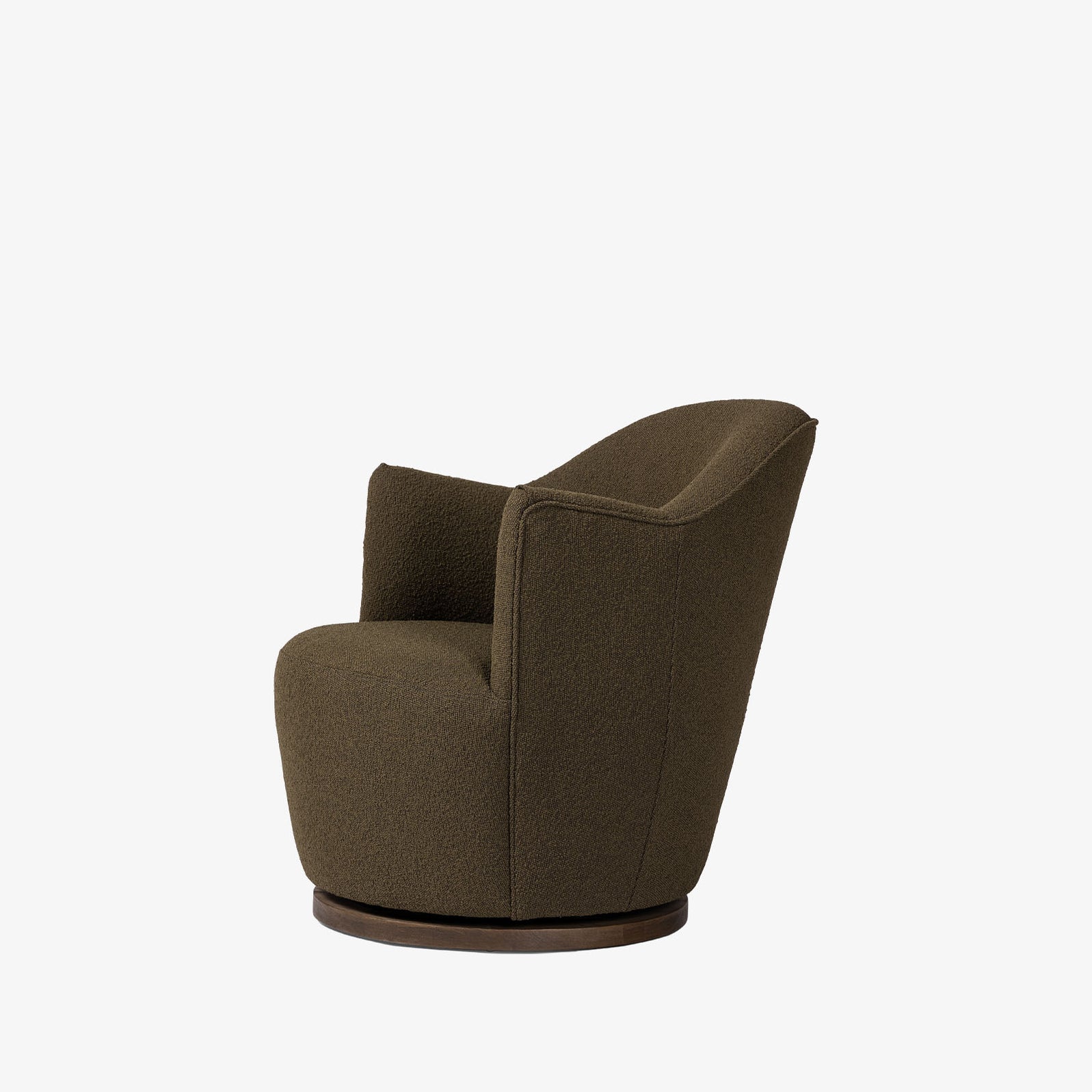 Four Hands Aurora Swivel Chair in Olive Boucle Addison West