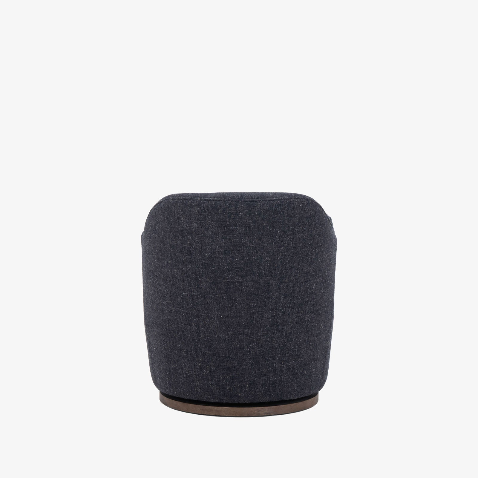 Four hands furniture brand Aurora swivel chair in Thames Slate on a white background