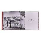 Vintage Skiing Leather Bound Edition on white background at Addison West.