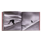 Vintage Skiing Leather Bound Edition on white background at Addison West.