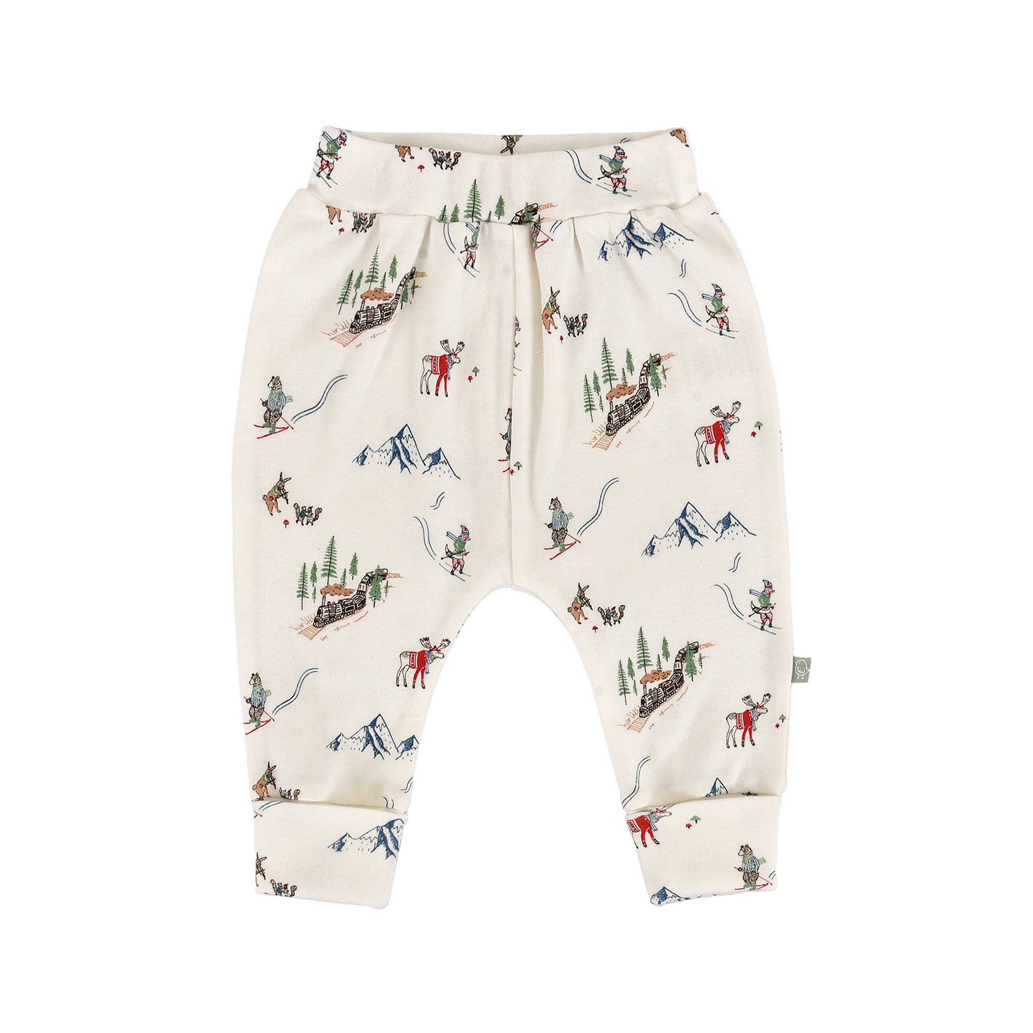 Mountain Express Organic Cotton Baby Pants on a white background at Addison West