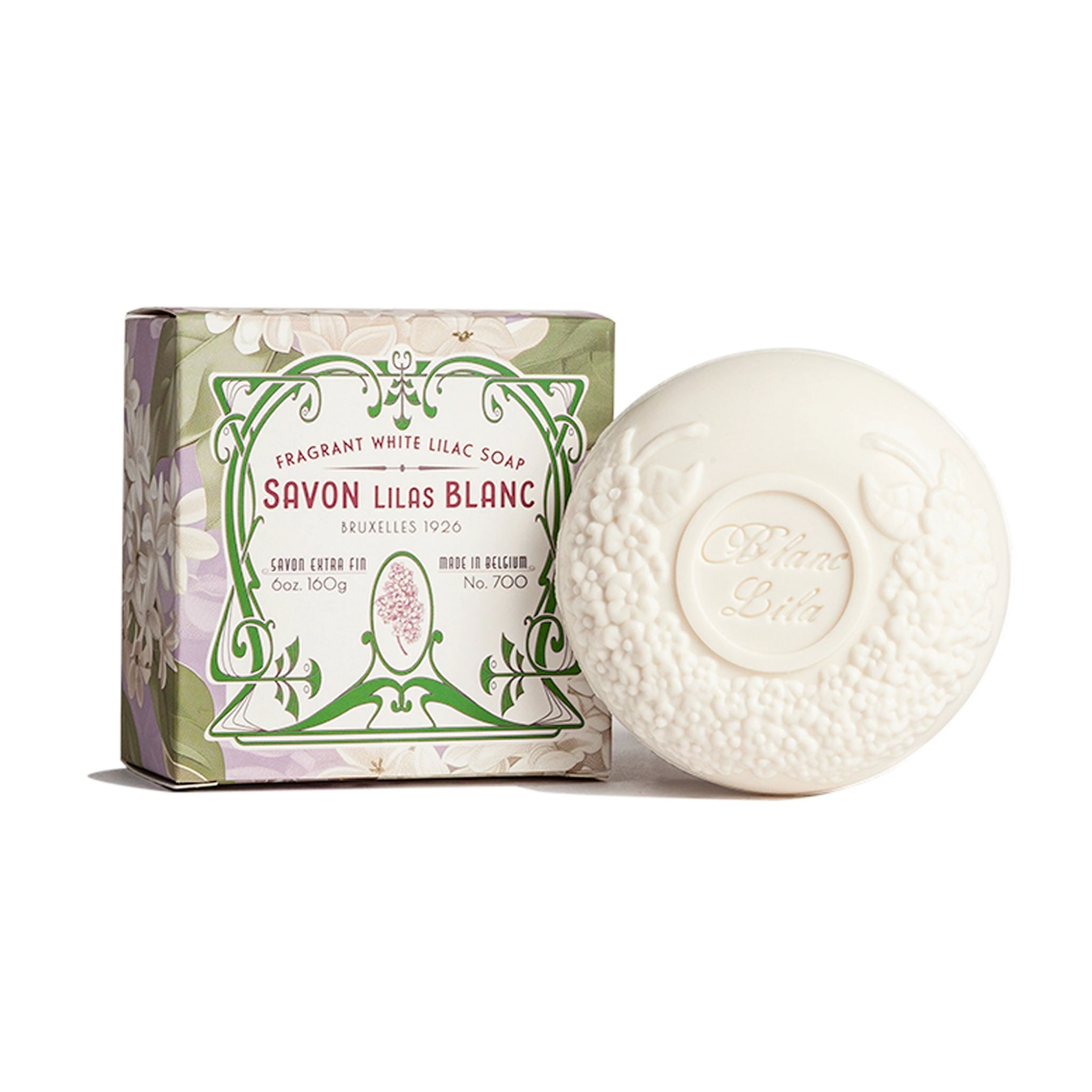 French bar of Blanc Lila Lilac Savon soap