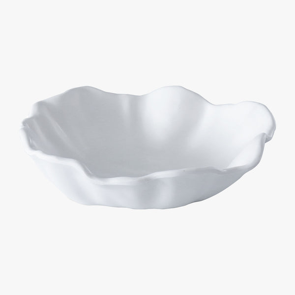 Beatriz Ball Bloom Medium white melamine bowl on a white background