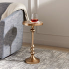 Bradley Brass Small Side Table - Addison West 
