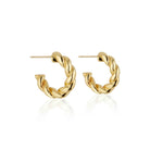 Elli Parr Braided Hoops on a white background at Addison West