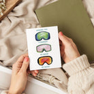 Bright As Snow Ski Goggles Greeting Card - Addison West 