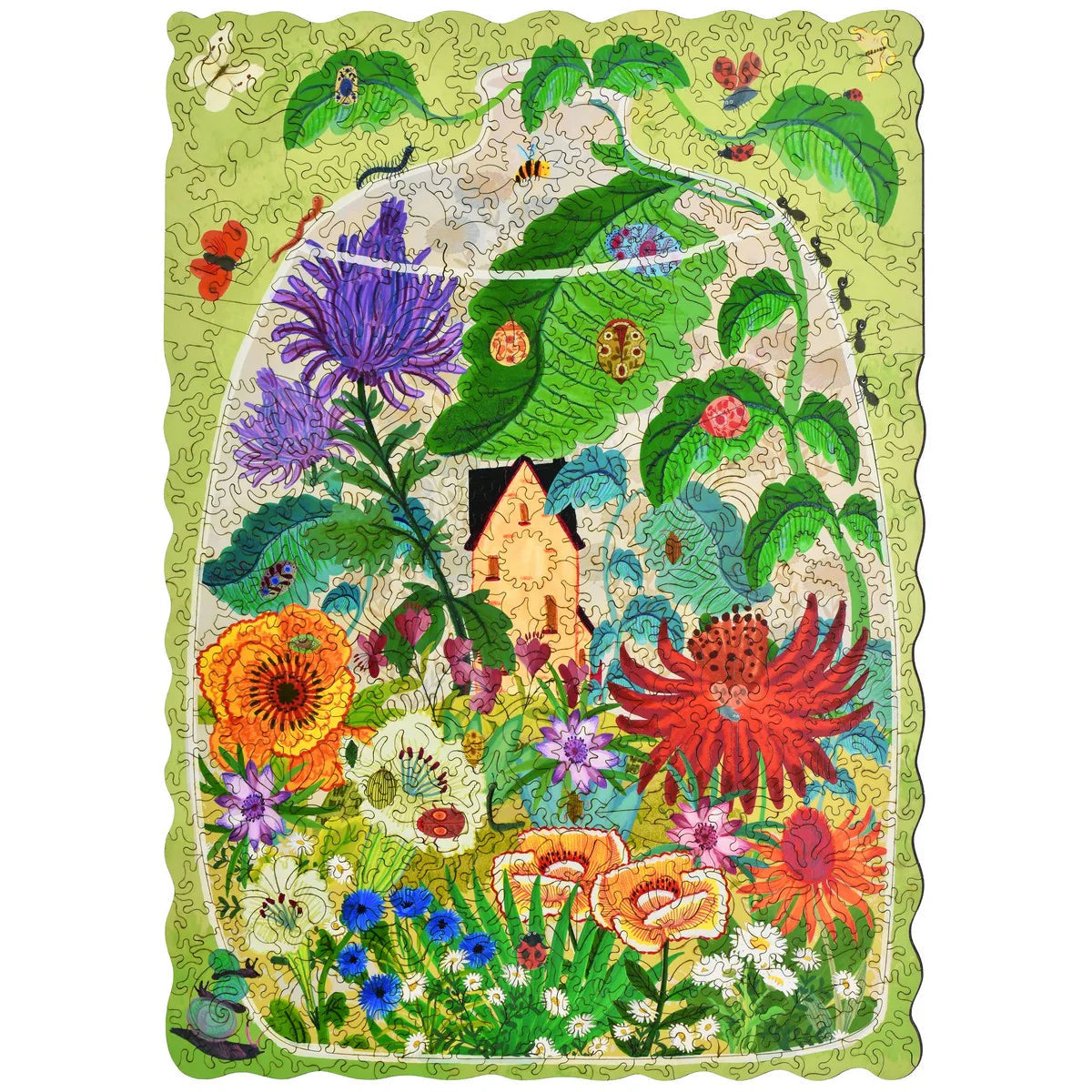 Liberty Puzzles Bug Garden Terrarium on a white background at Addison West