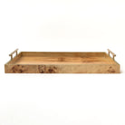 Burl Wood Tray on a white background at Addison West
