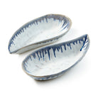 Simon Pearce Small Burlington Mussel Shell Bowl, Set of 2 on a white background at Addison West
