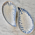Simon Pearce Small Burlington Mussel Shell Bowl, Set of 2 on table at Addison West
