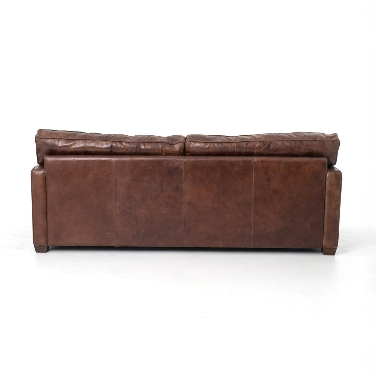 Back of Four Hands Larkin Sofa in Cigar on a white background at Addison West