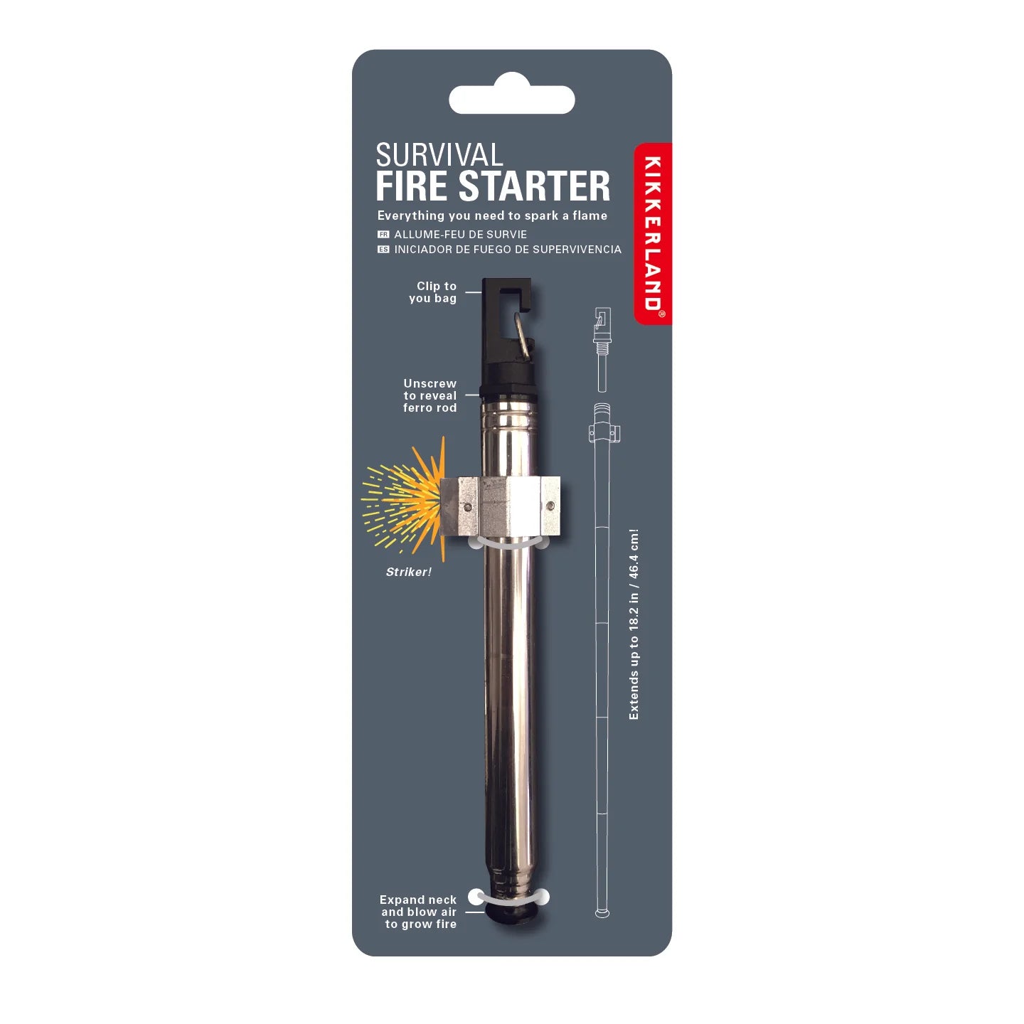 Survival Fire Starter on a white background at Addison West