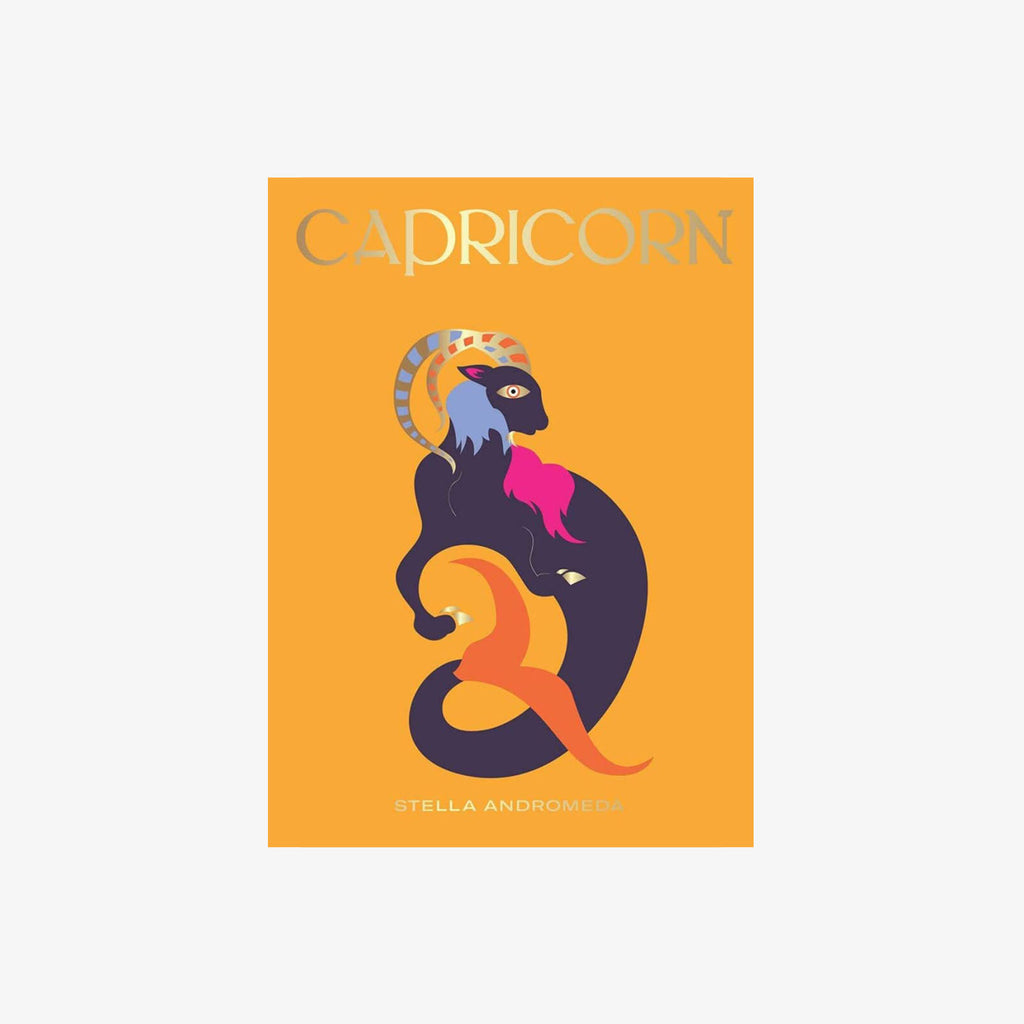Orange front cover of book titled 'Capricorn: harness the power of the zodiac' on a white background