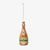 Pink Champagne Ornament on a white background
