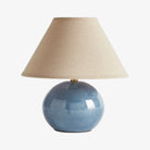 Charlie Mini Lamp in Blue on a white background at Addison West