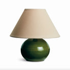 Charlie Mini Lamp in Green on a white background at Addison West