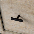 Carina Whitewashed and Metal Frame Accent Cabinet - Addison West 
