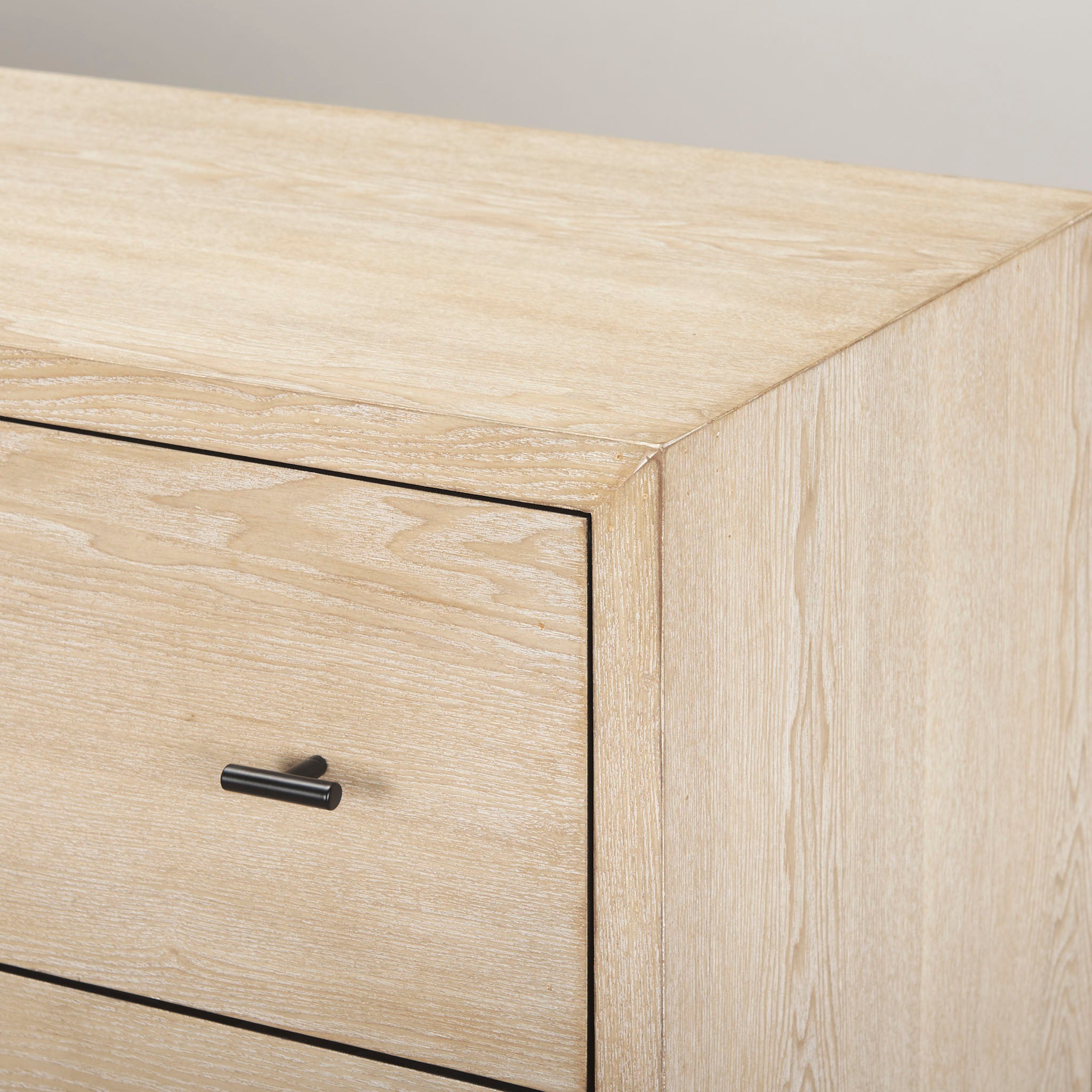 Carina Whitewashed and Metal Frame Sideboard - Addison West 