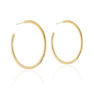 Elli Parr Classic Gold Hoops on a white background at Addison West