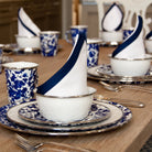 Cobalt Swirl Enamelware Serving Bowl - Addison West 