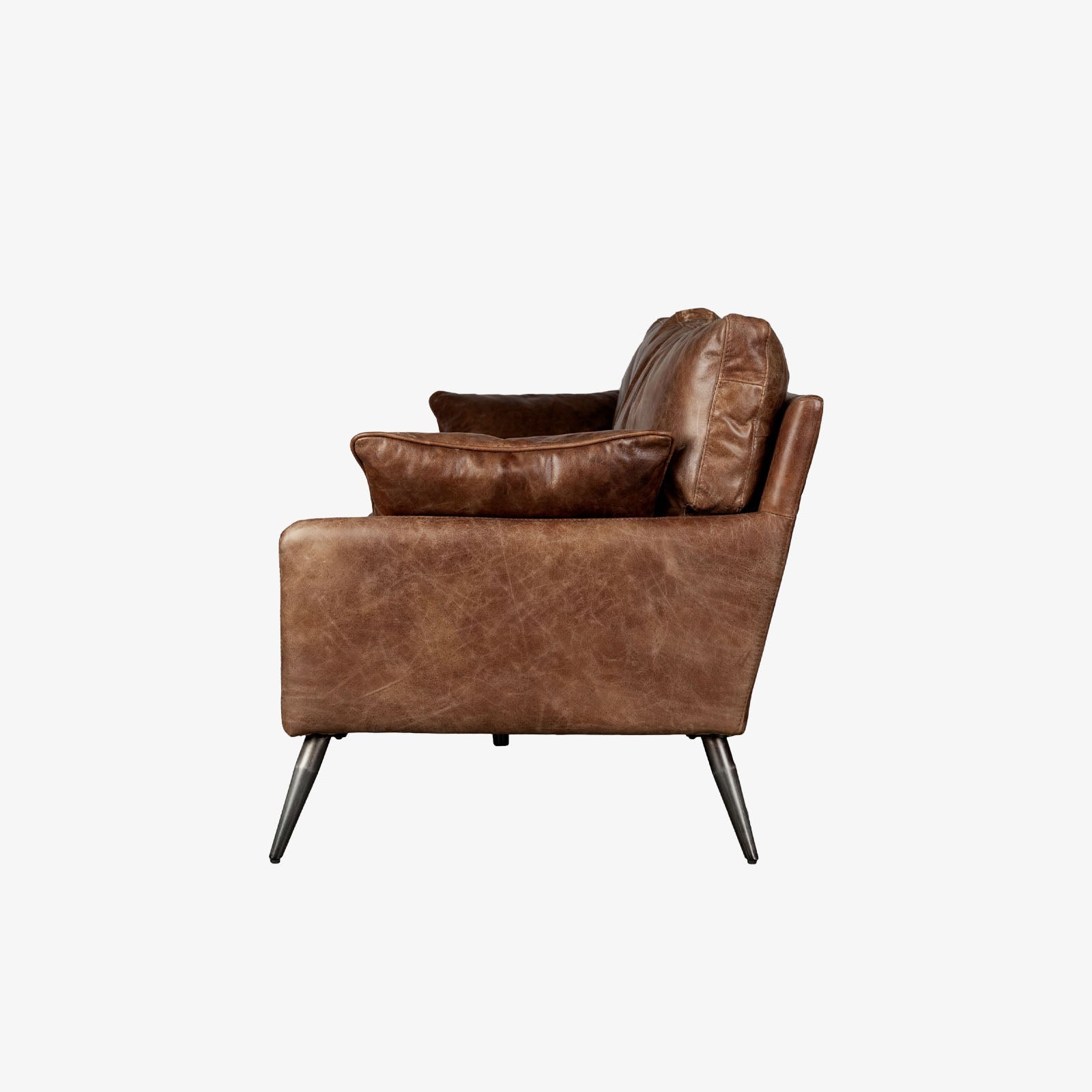 Colter 82 Inch Brown Leather Sofa – Addison West