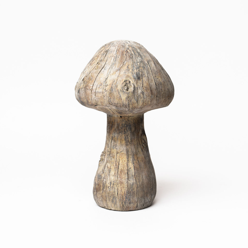 Cast Concrete Mushroom on a white background