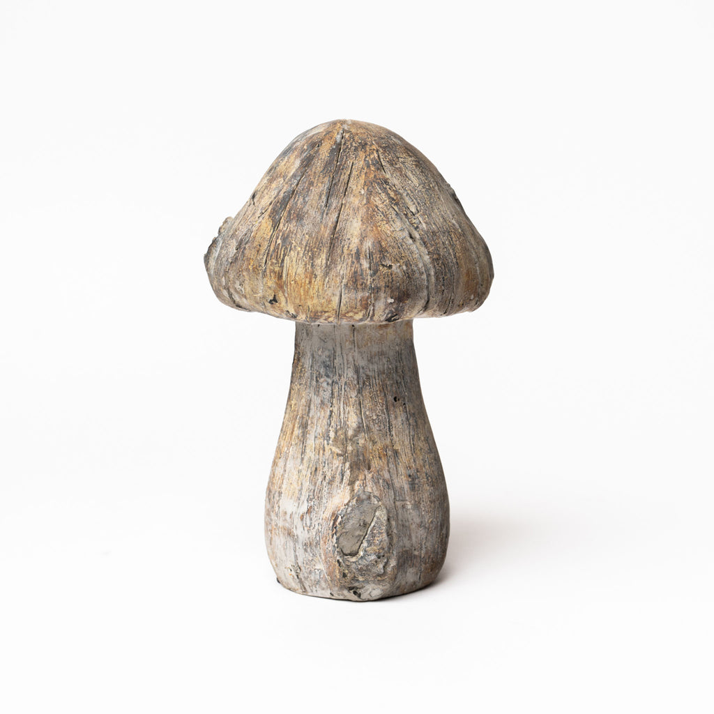 Cast Concrete Mushroom on a white background
