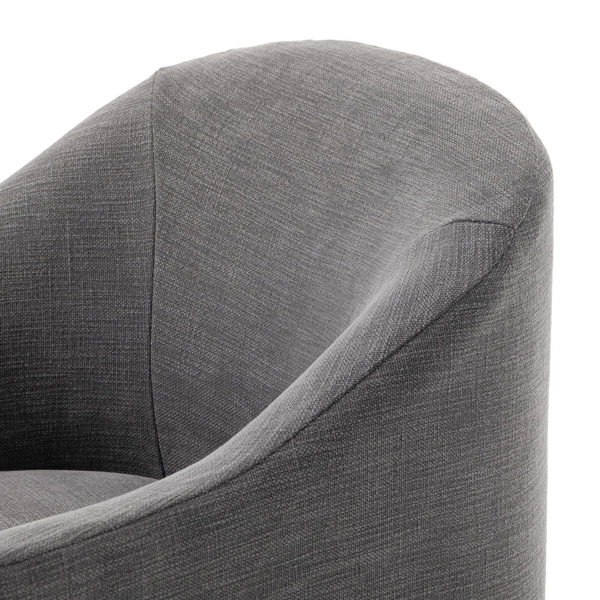 Close up of Cove Dining Chair With Casters on a white background
