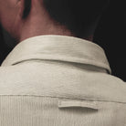Warren Windsor Button Down in White Stripe on a model at Addison West