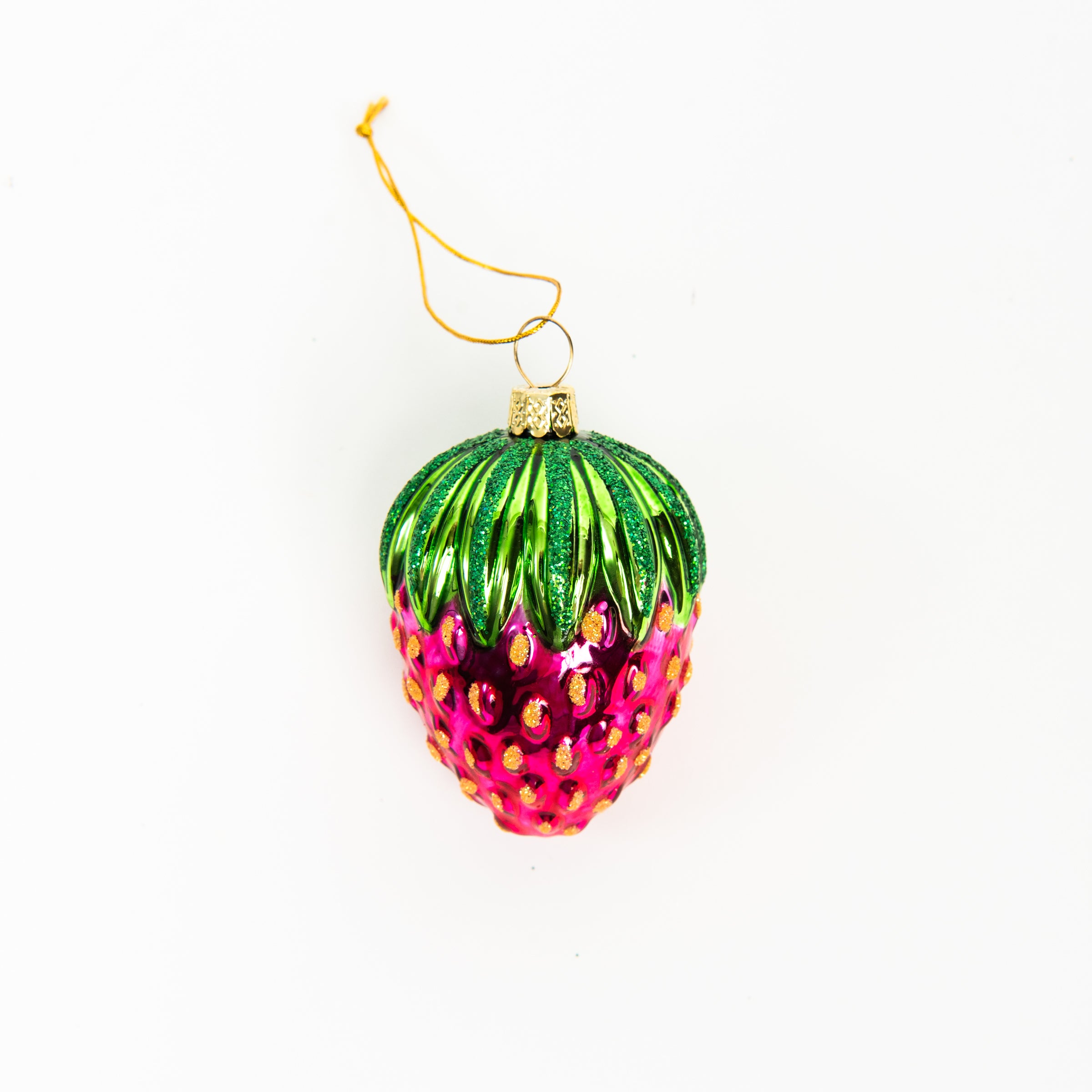 Strawberry Ornament on a white background at Addison West
