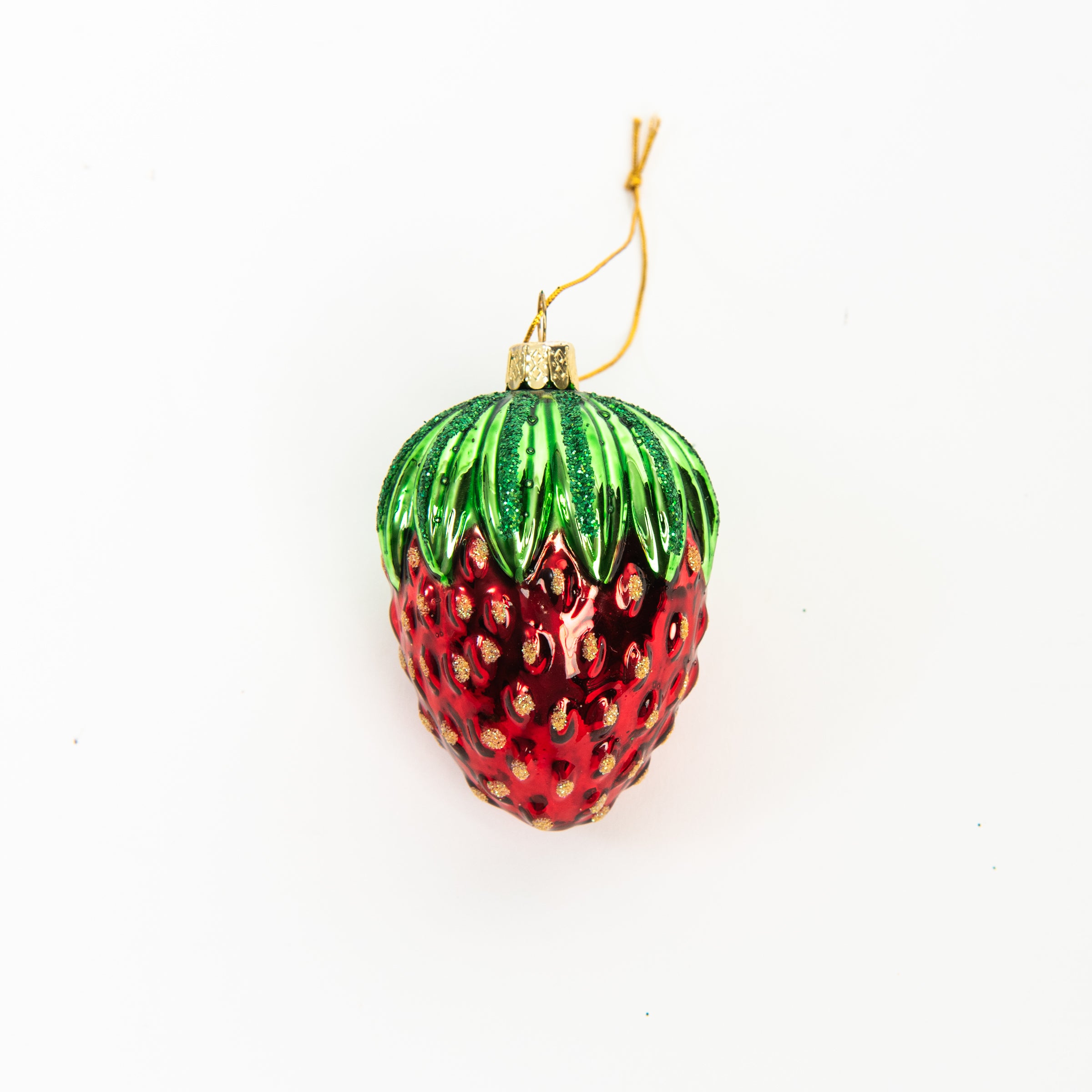 Strawberry Ornament on a white background at Addison West