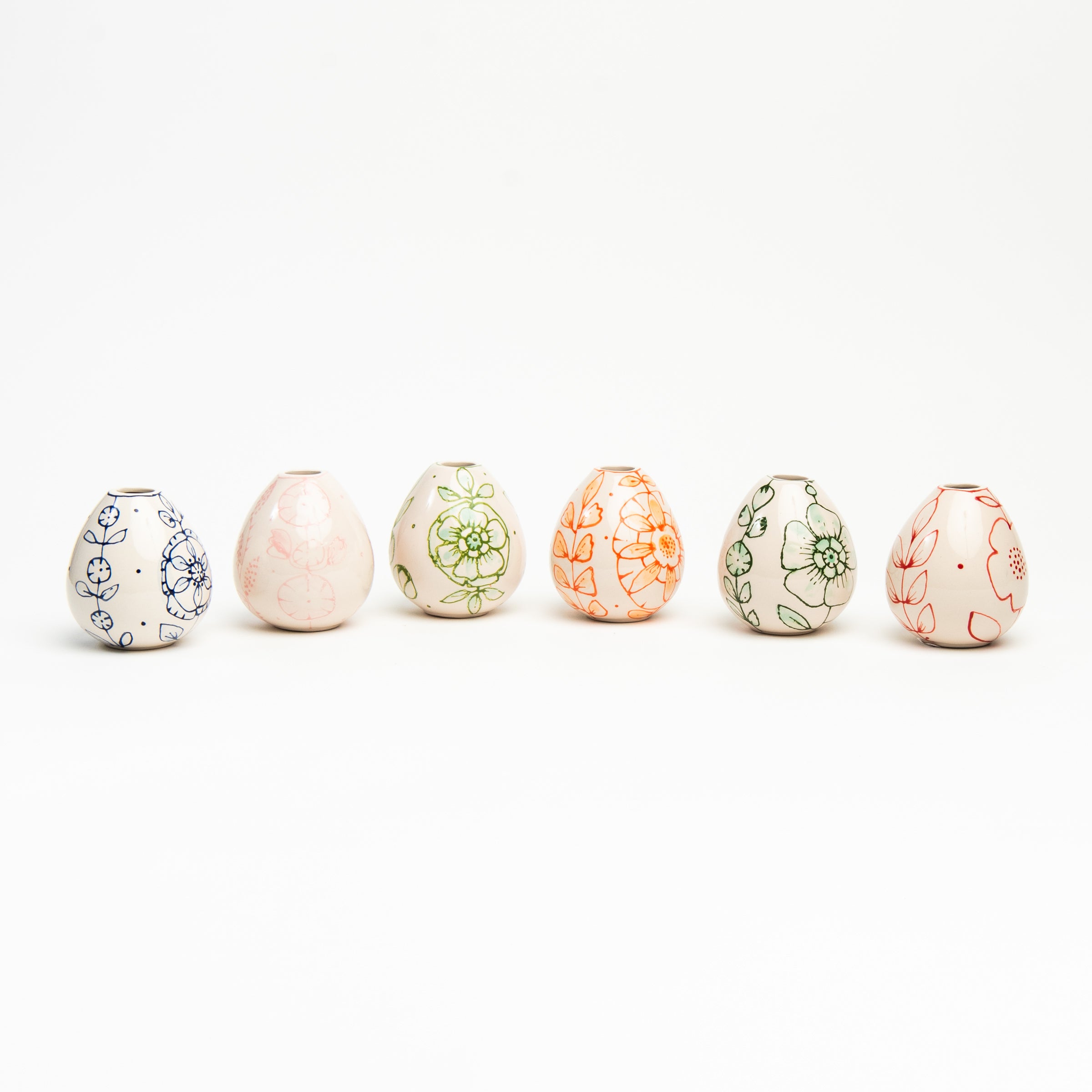 Stephanie Verdun Egg Vases on a white background at Addison West