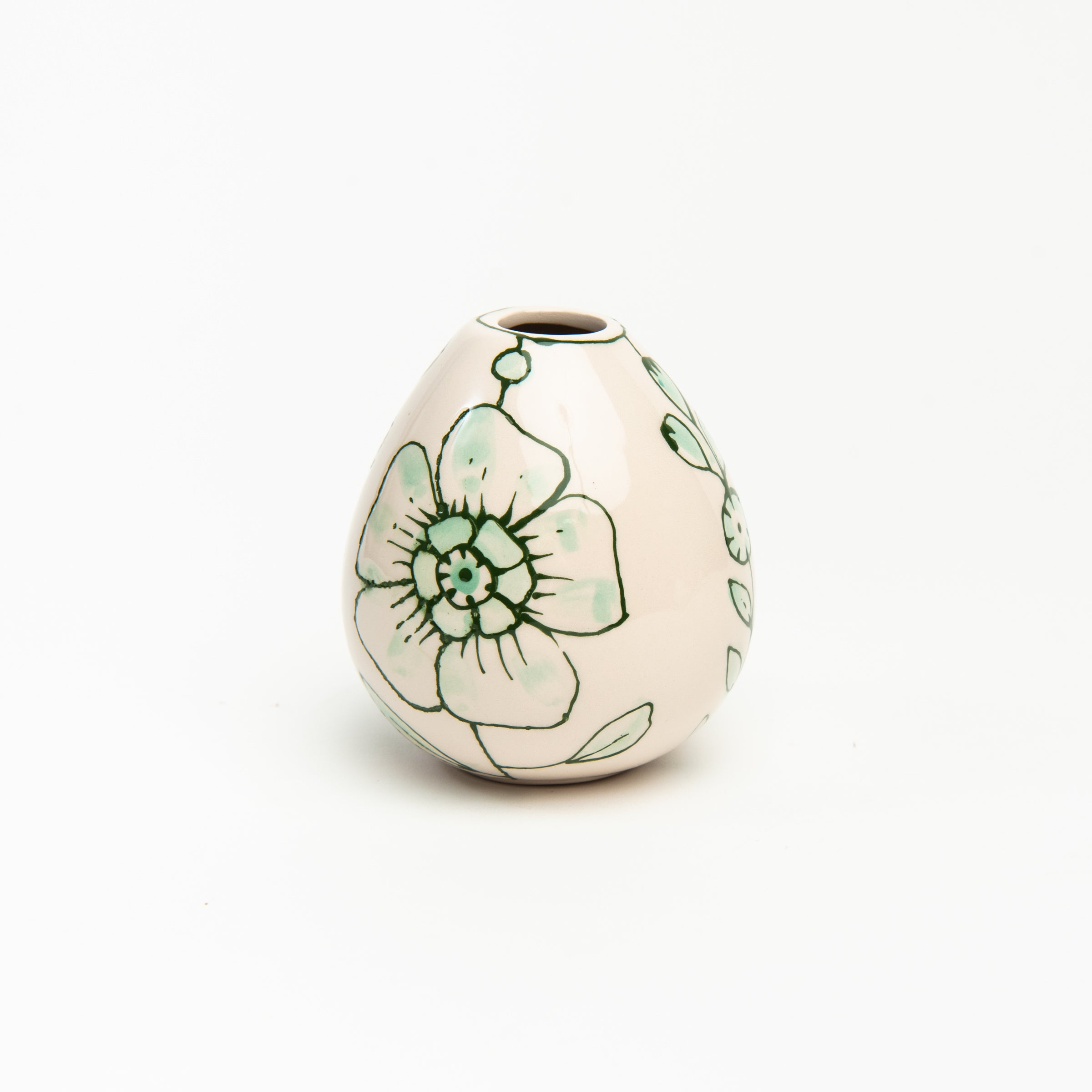 Stephanie Verdun Egg Vase on a white background at Addison West