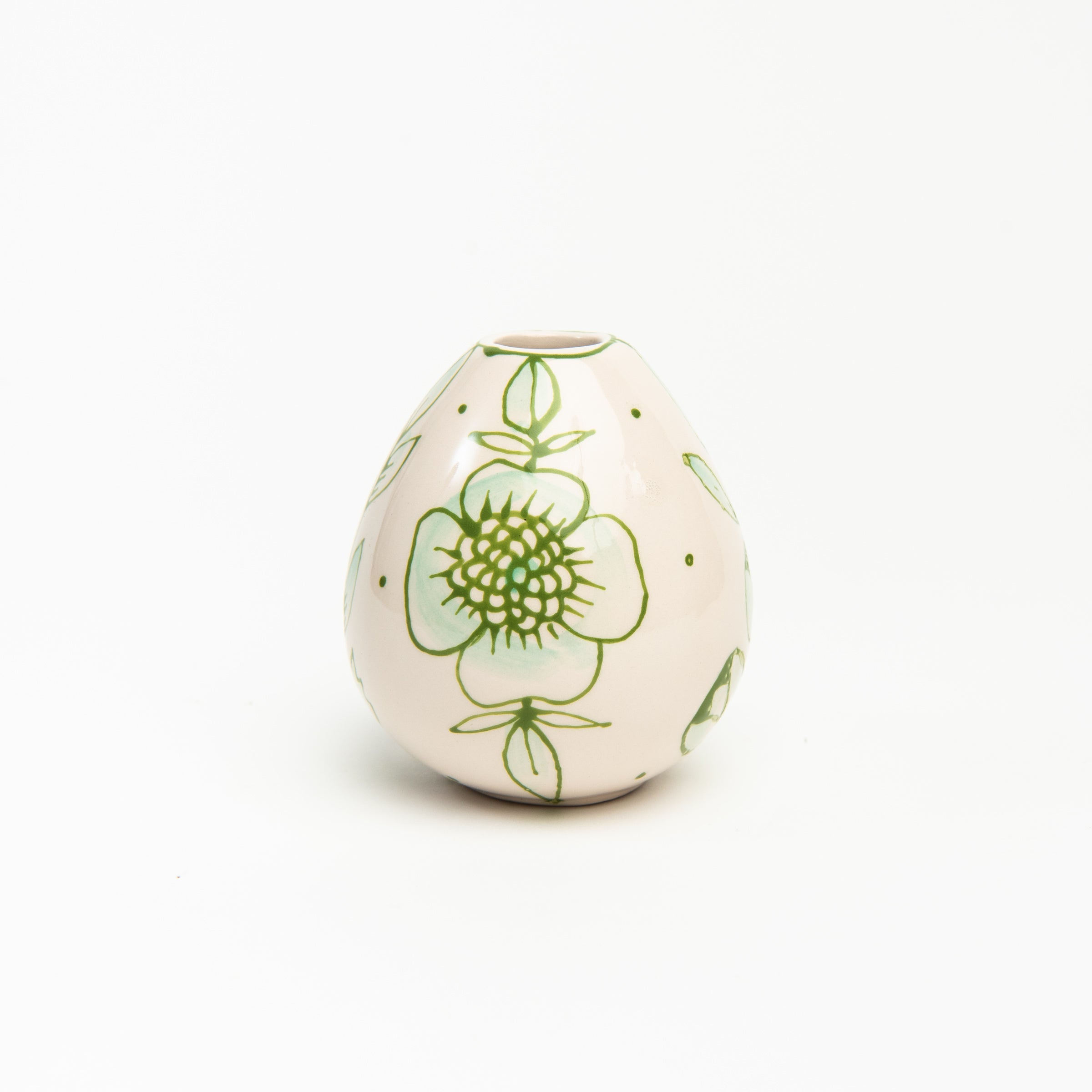Stephanie Verdun Egg Vase on a white background at Addison West