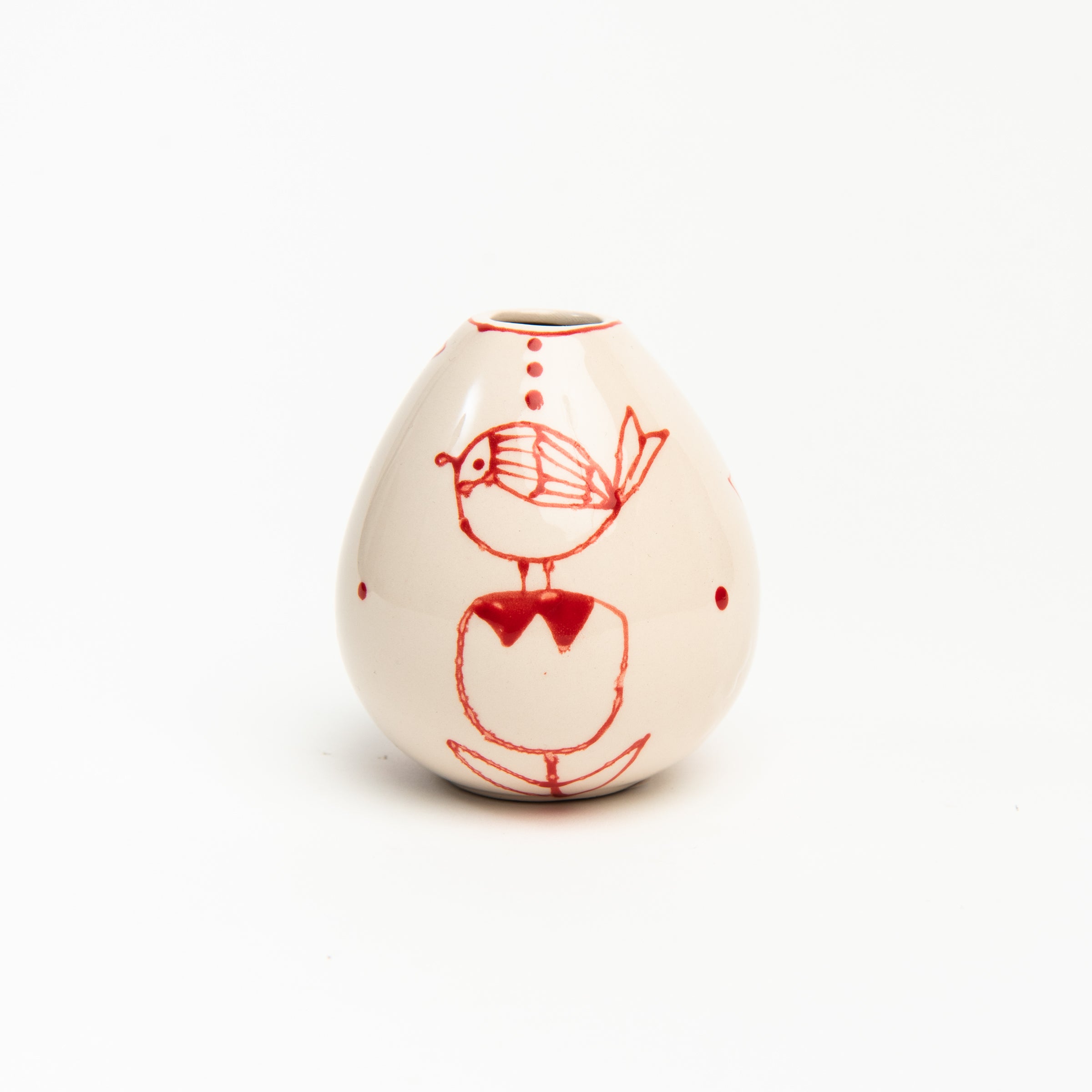 Stephanie Verdun Egg Vase on a white background at Addison West