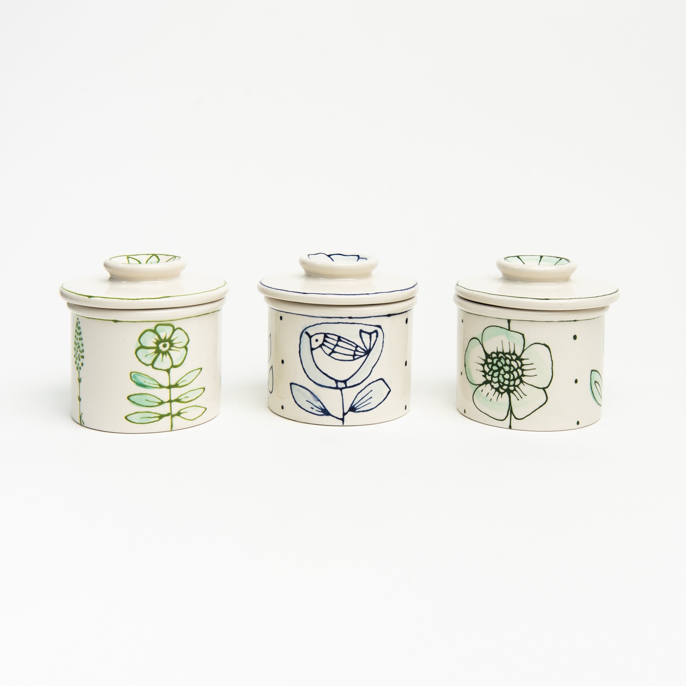 Stephanie Verdun Butter Crocks on a white background at Addison West