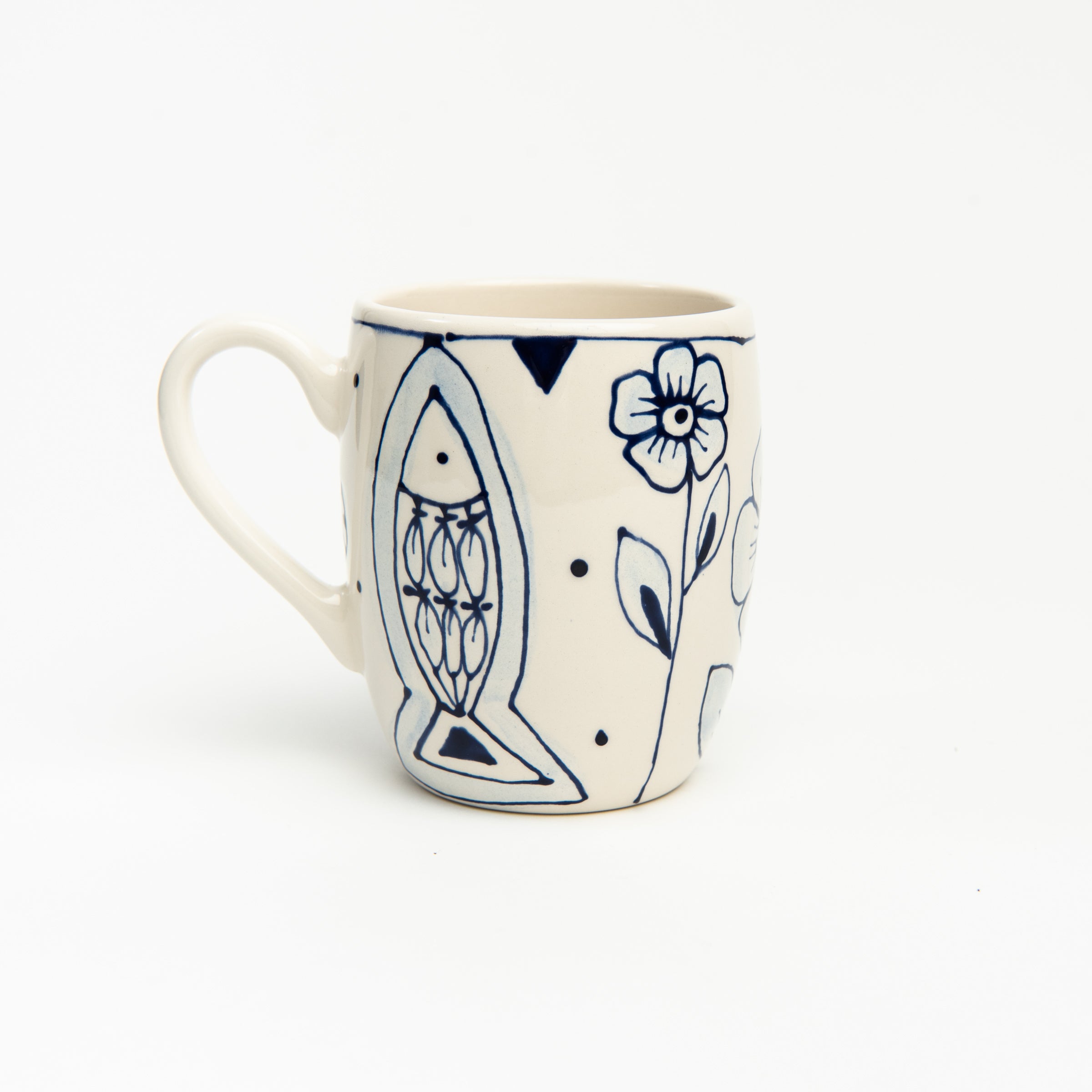 Stephanie Verdun Barrel Mug on a white background at Addison West