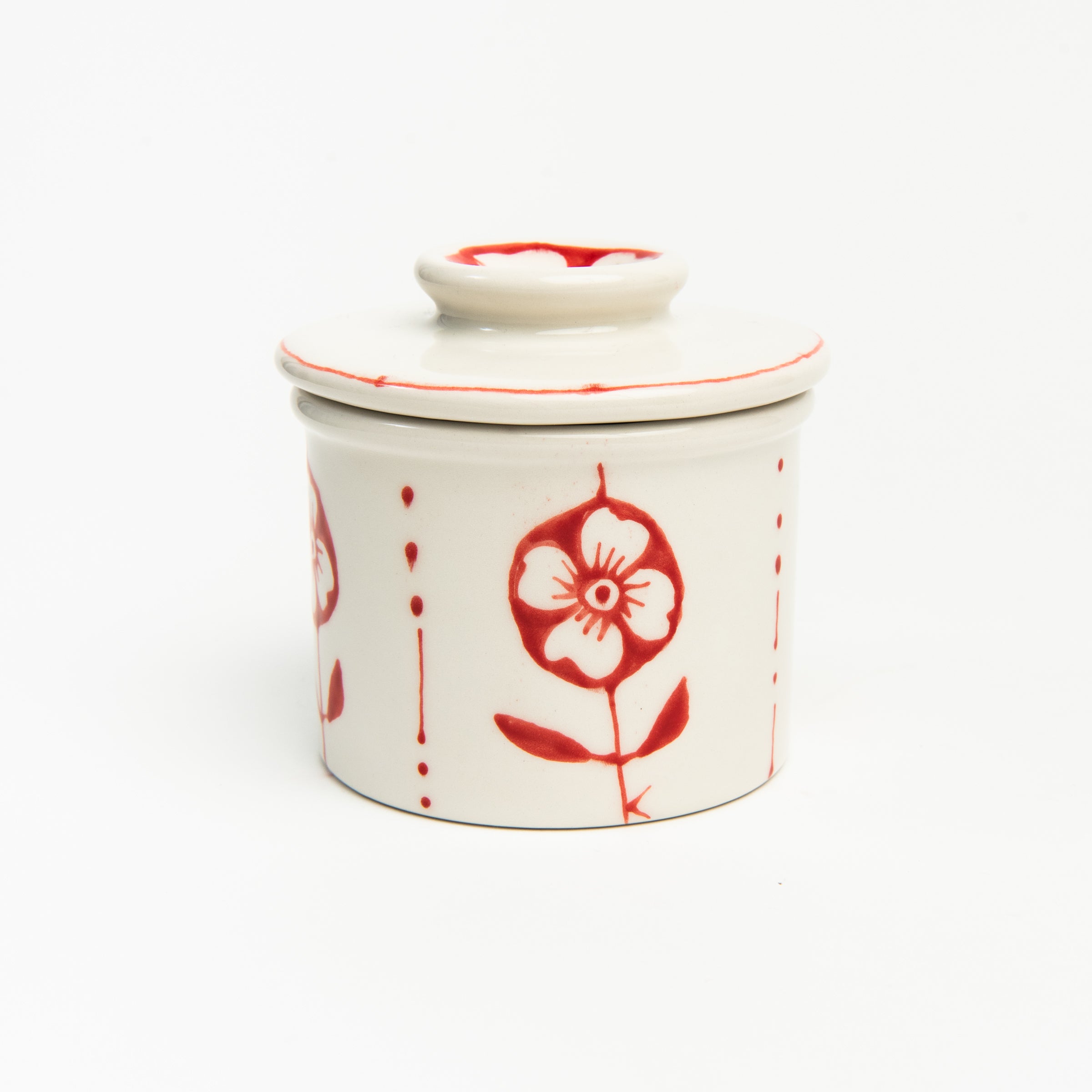 Stephanie Verdun Butter Crock, butter keeper on a white background at Addison West