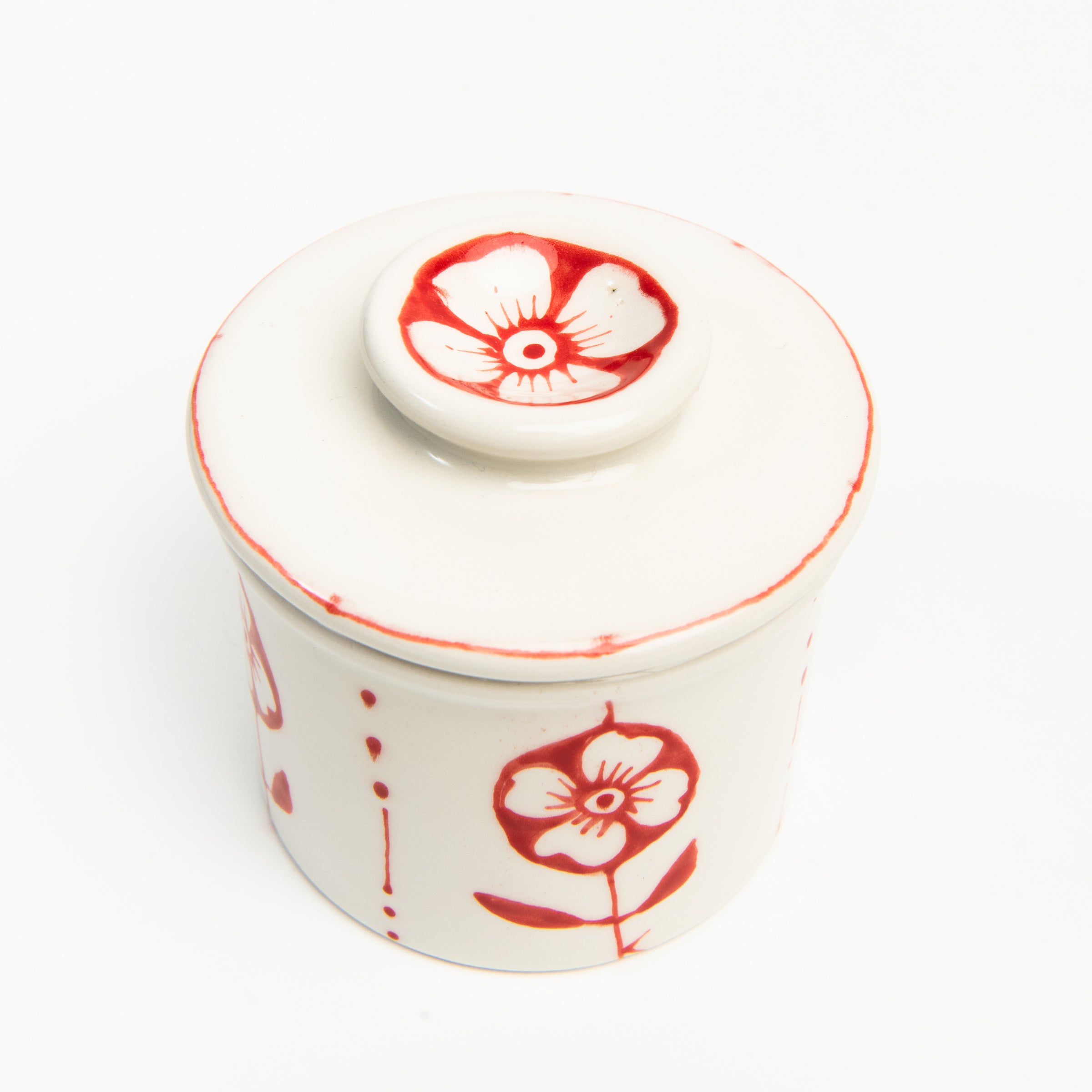 Stephanie Verdun Butter Crock, butter keeper on a white background at Addison West