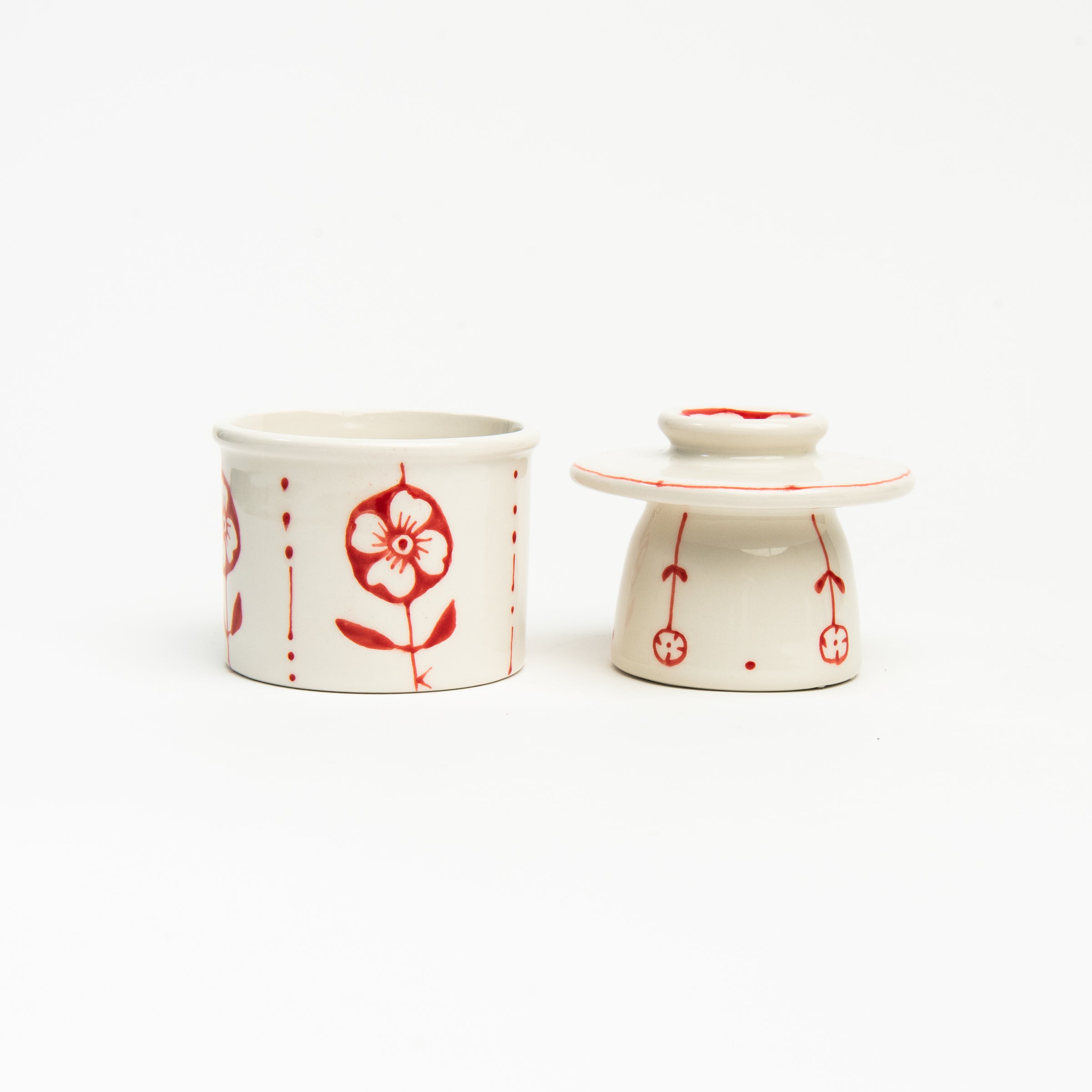 Stephanie Verdun Butter Crock, butter keeper on a white background at Addison West