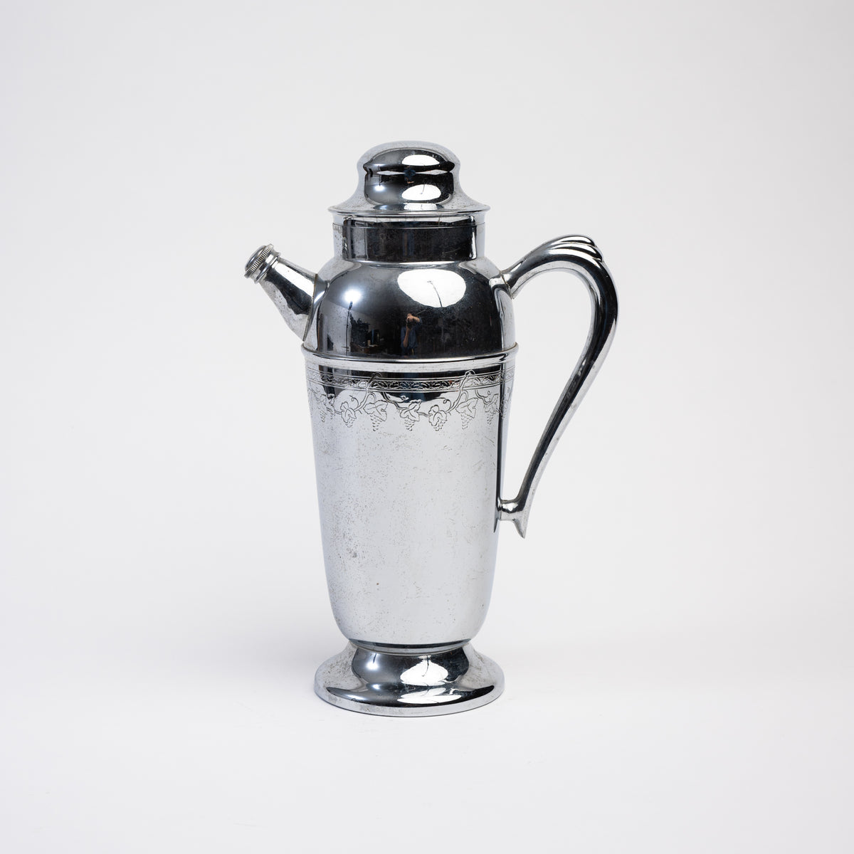 Vintage Cocktail Shaker on a white background at Addison West