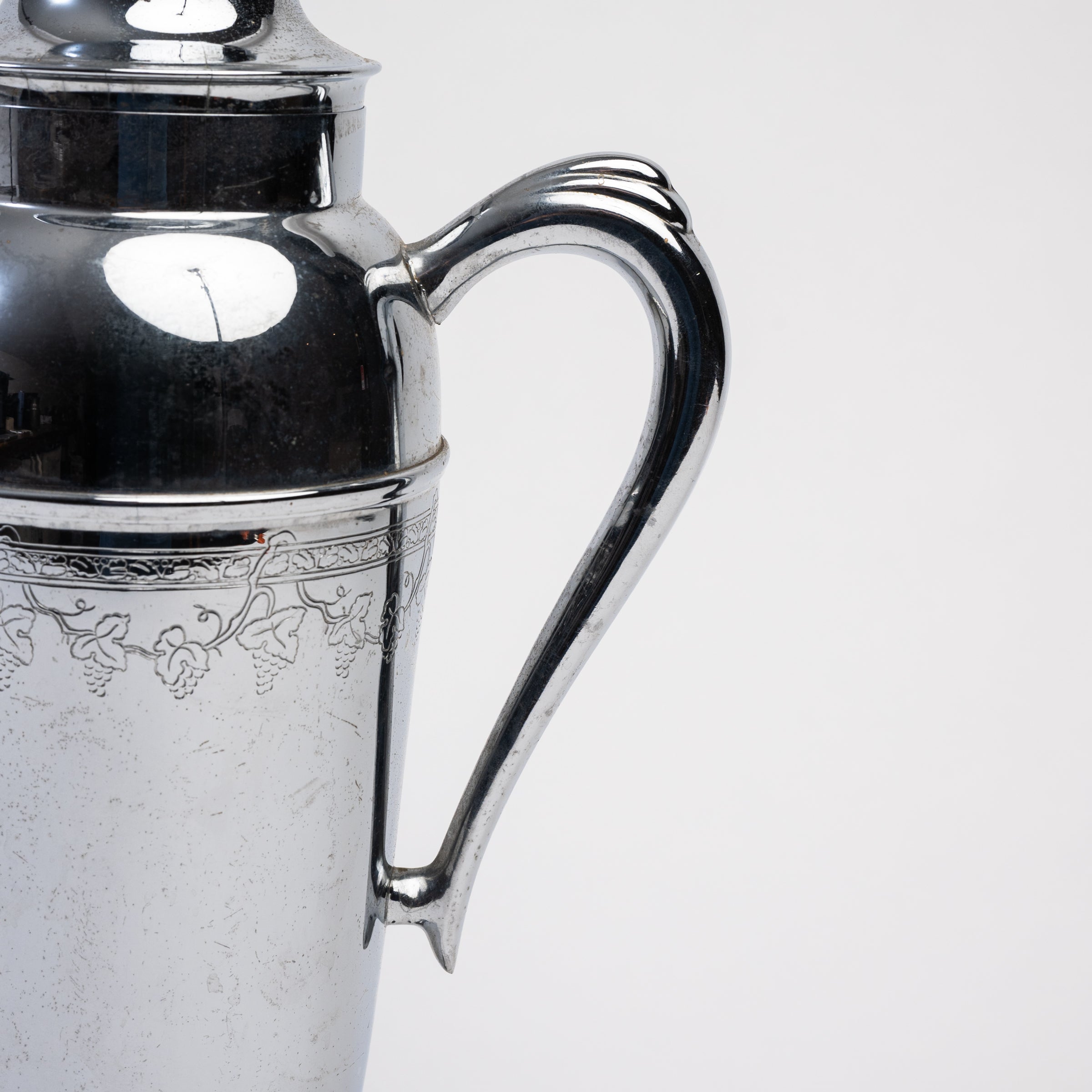 Vintage Cocktail Shaker on a white background at Addison West