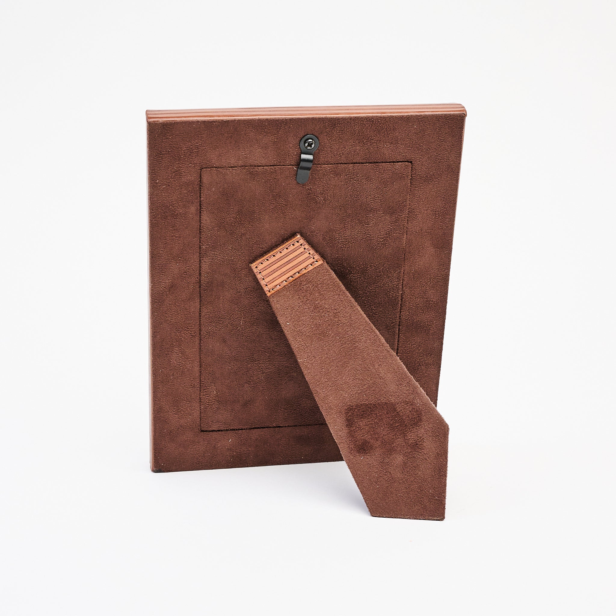 4" x 6" Alpenloge Leather Picture Frame on a white background at Addison West
