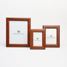 Alpenloge Leather Picture Frames on a white background at Addison West