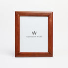 8" x 10" Alpenloge Leather Picture Frame on a white background at Addison West