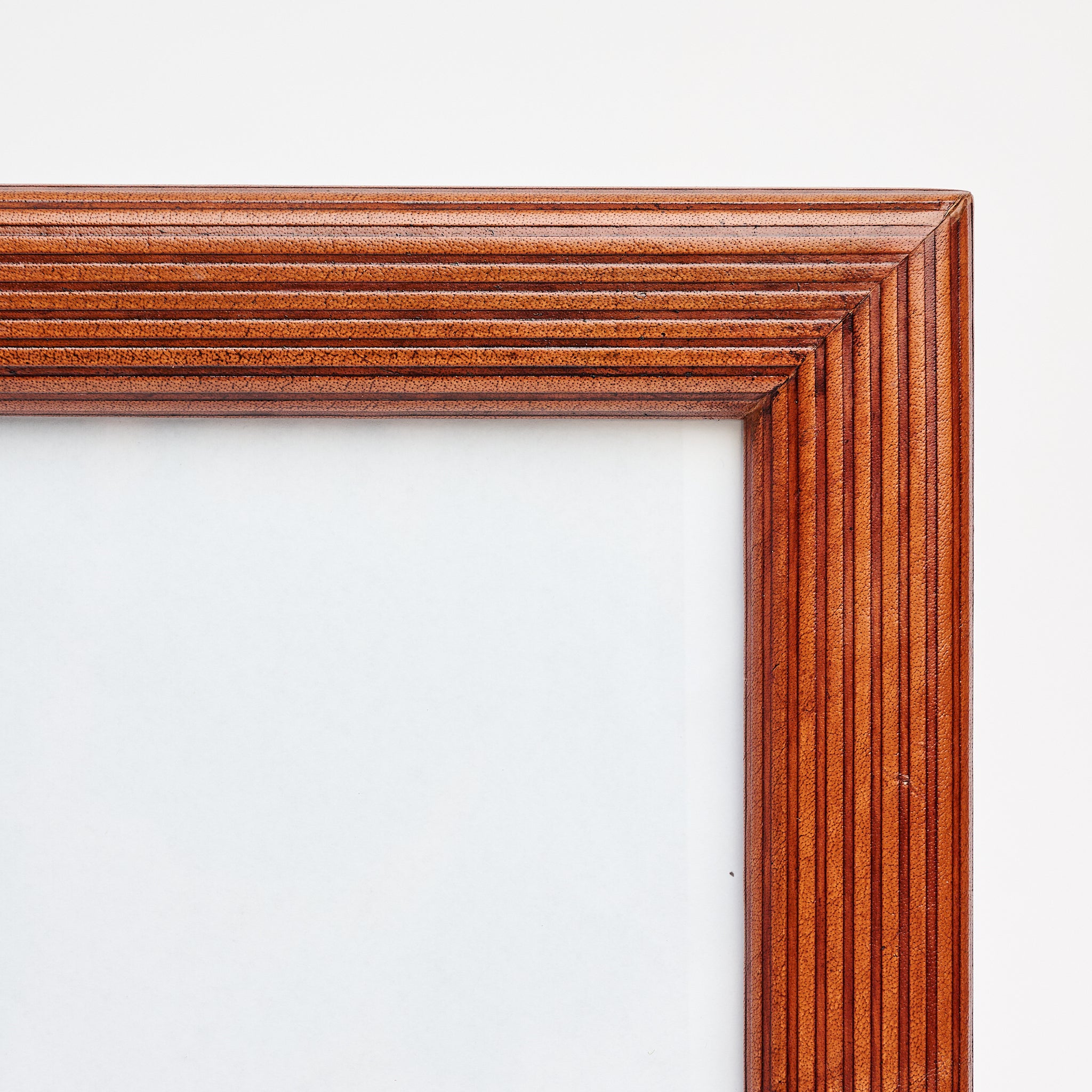 8" x 10" Alpenloge Leather Picture Frame on a white background at Addison West