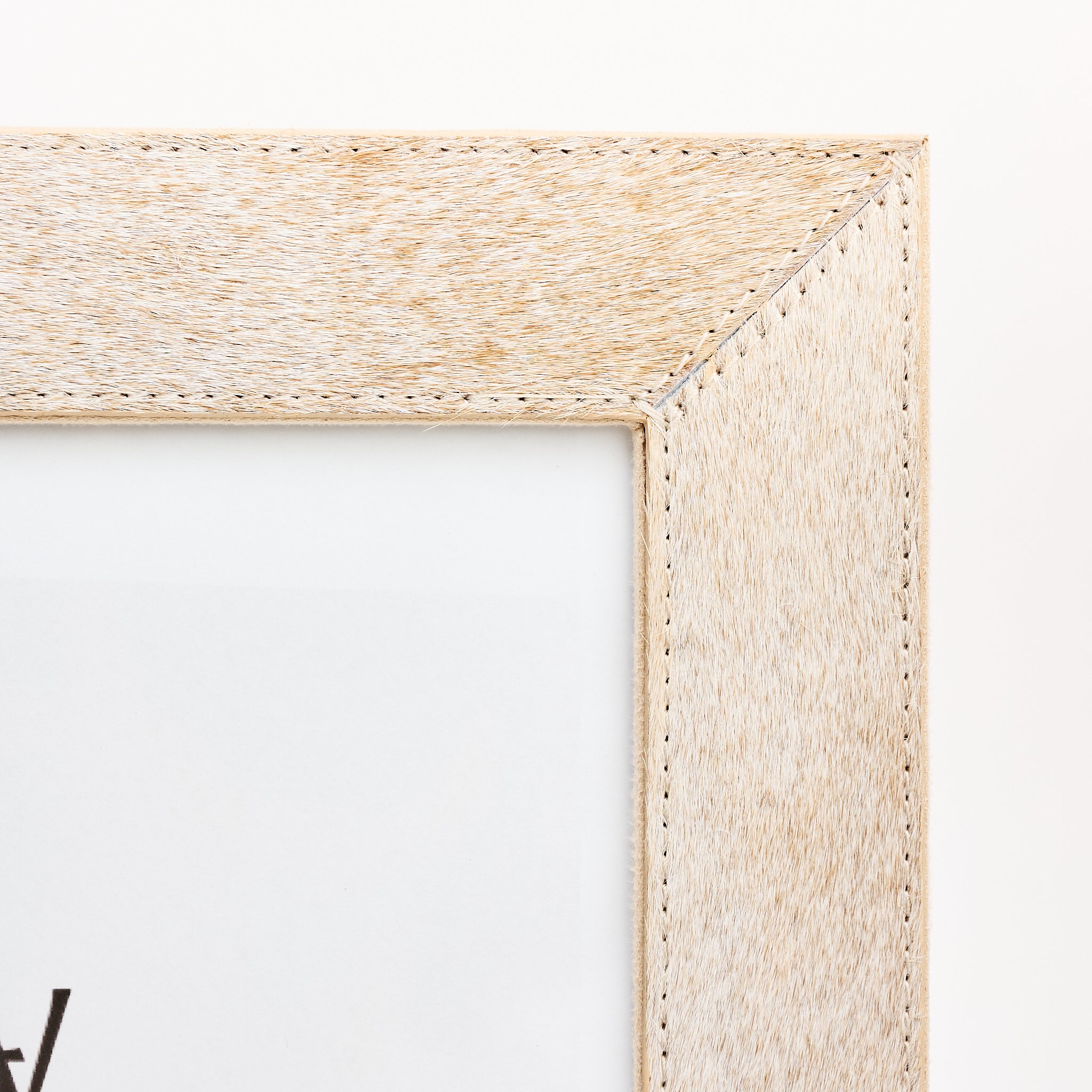 8" x 10" Harrington Hide Picture Frame on a white background at Addison West