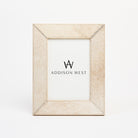 5" x 7" Harrington Hide Picture Frame on a white background at Addison West