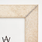 5" x 7" Harrington Hide Picture Frame on a white background at Addison West